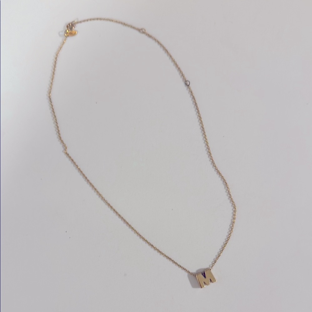 “M” Necklace - Gold Plated